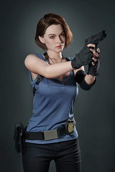  short hair 168cm gamelady doll holding gun