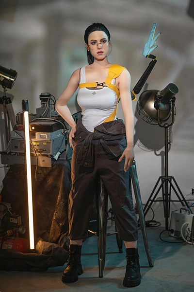  real silicone sexdoll standing