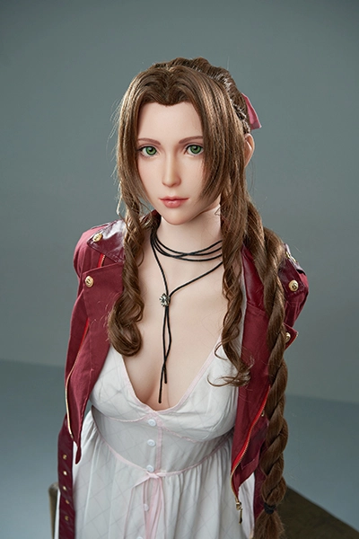  blond hair game lady doll Aerith front