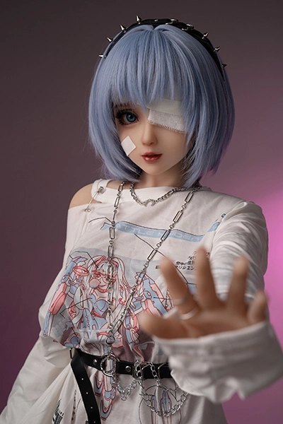  blue hair axb doll petite