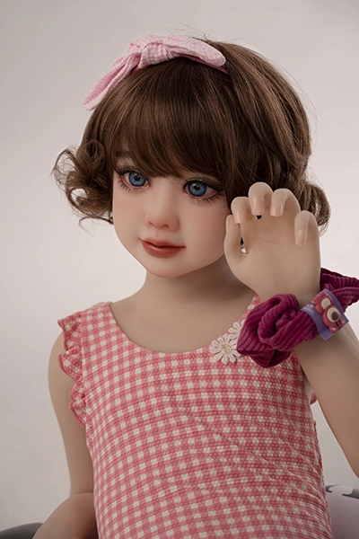 AXB Doll Pink Jumpsuit Mini Sex Doll Flat Girl Cute Camila 100cm