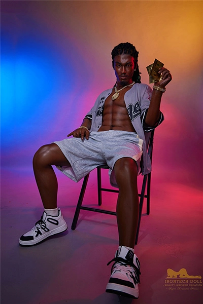  male silicone fuck doll sitting