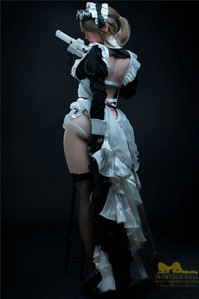  165cm silicone curvy sexdoll back