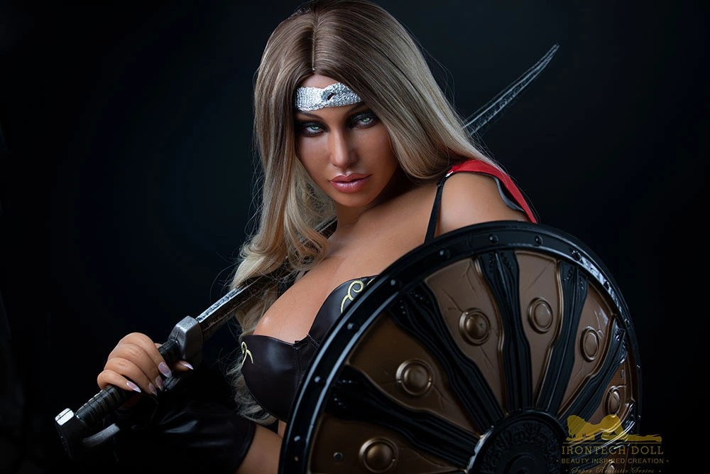 female cosplay warrior doll