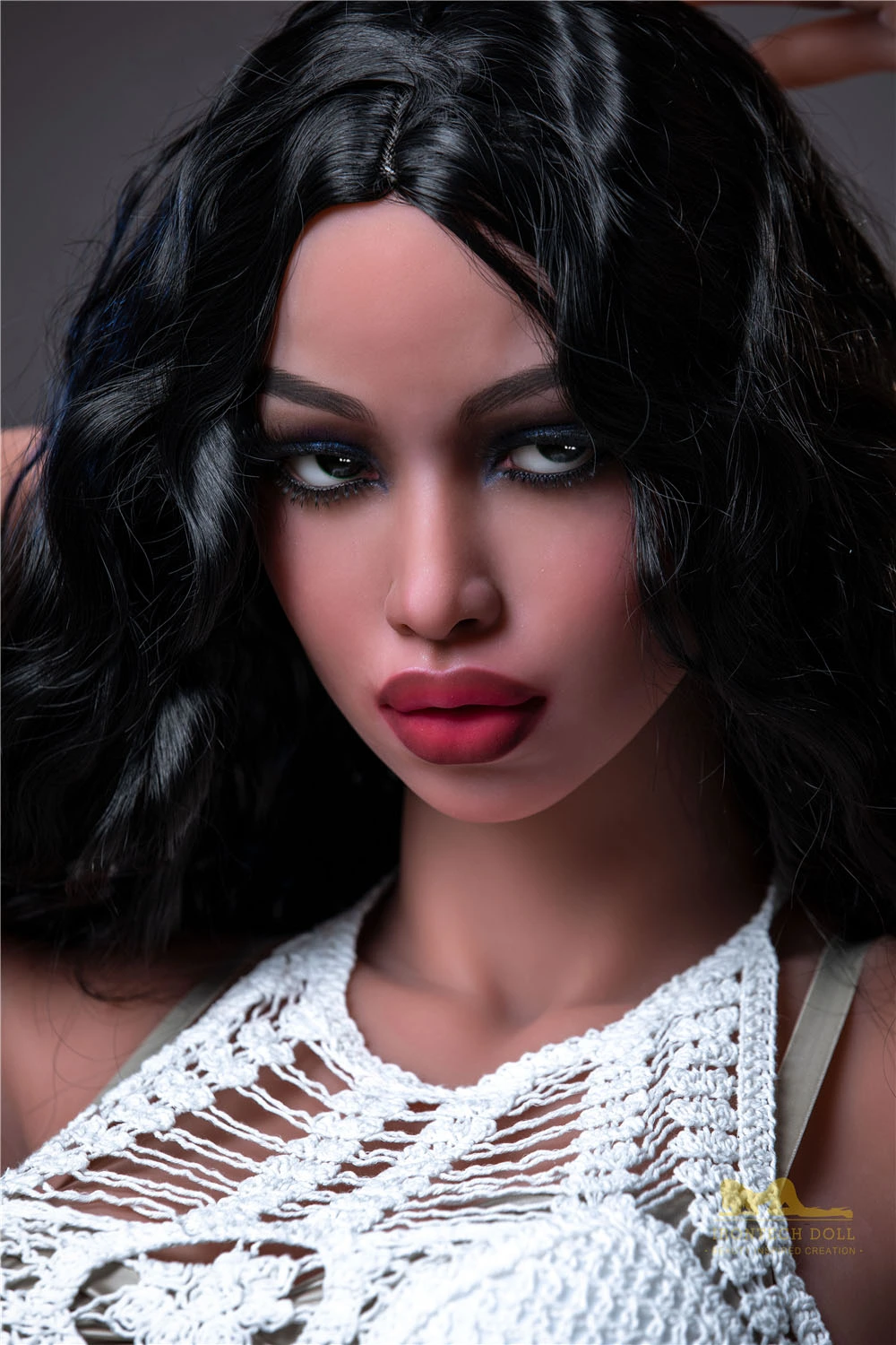  real black sexdoll face detail
