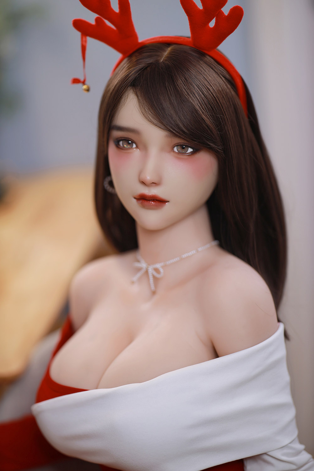 JY Doll Christmas Cosplay Young Real Love Sex Dolls Peach 161cm