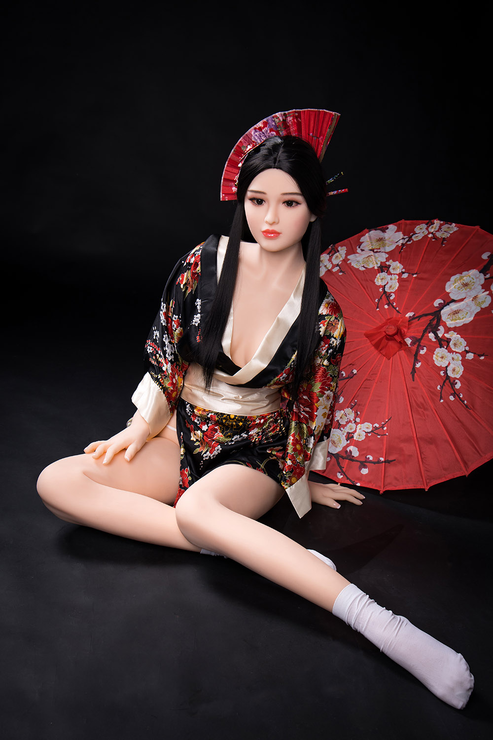 japanese style custom sex robot sitting